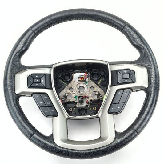 2015 2016 2017 Ford F150 Steering Wheel Assembly Heated Leather Black