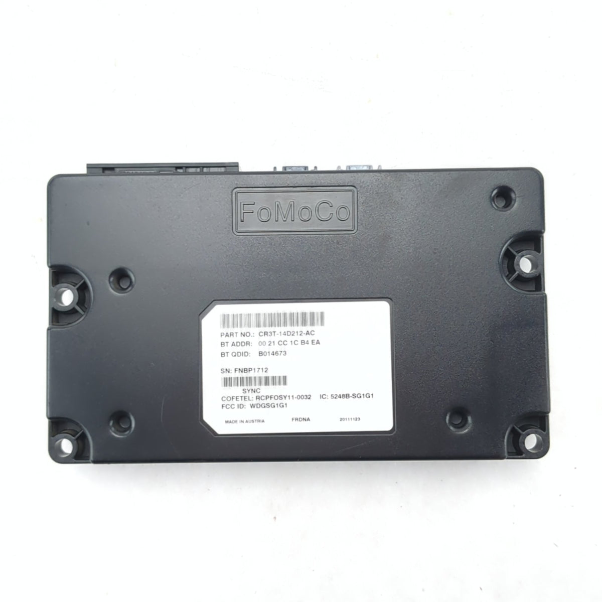 2012 Ford F250 F350 Sync Communication Voice Recognition Module