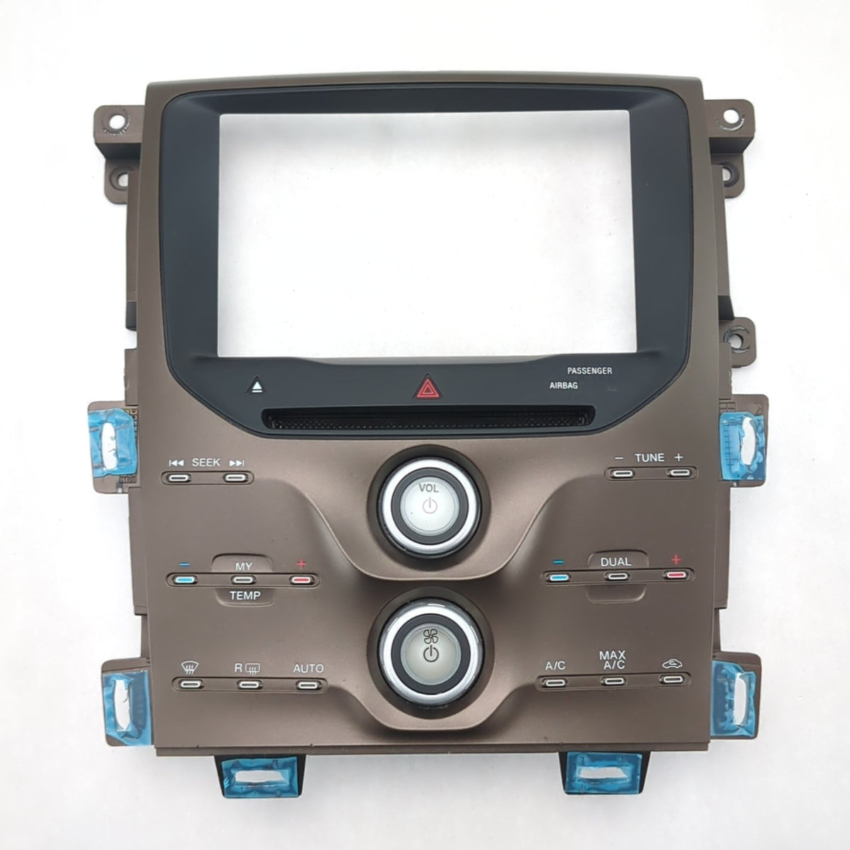 Damage 2012 Ford Edge Climate Control Radio Bezel Center Dash Panel Brown