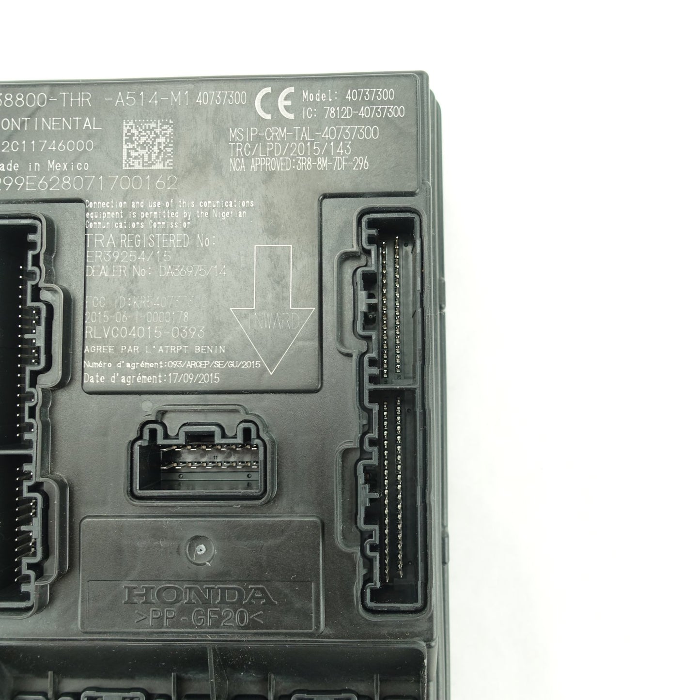 2018 2019 2020 Honda Odyssey Body Control Module BCM Center Dash Unit Computer