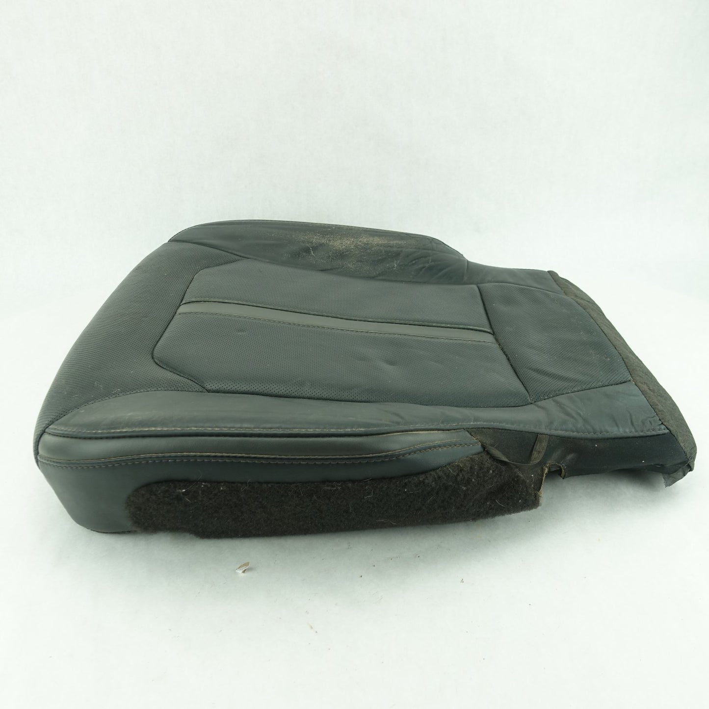 2015 16 Ford F150 Platinum Passenger Seat Bottom Cushion Leather Black Vented