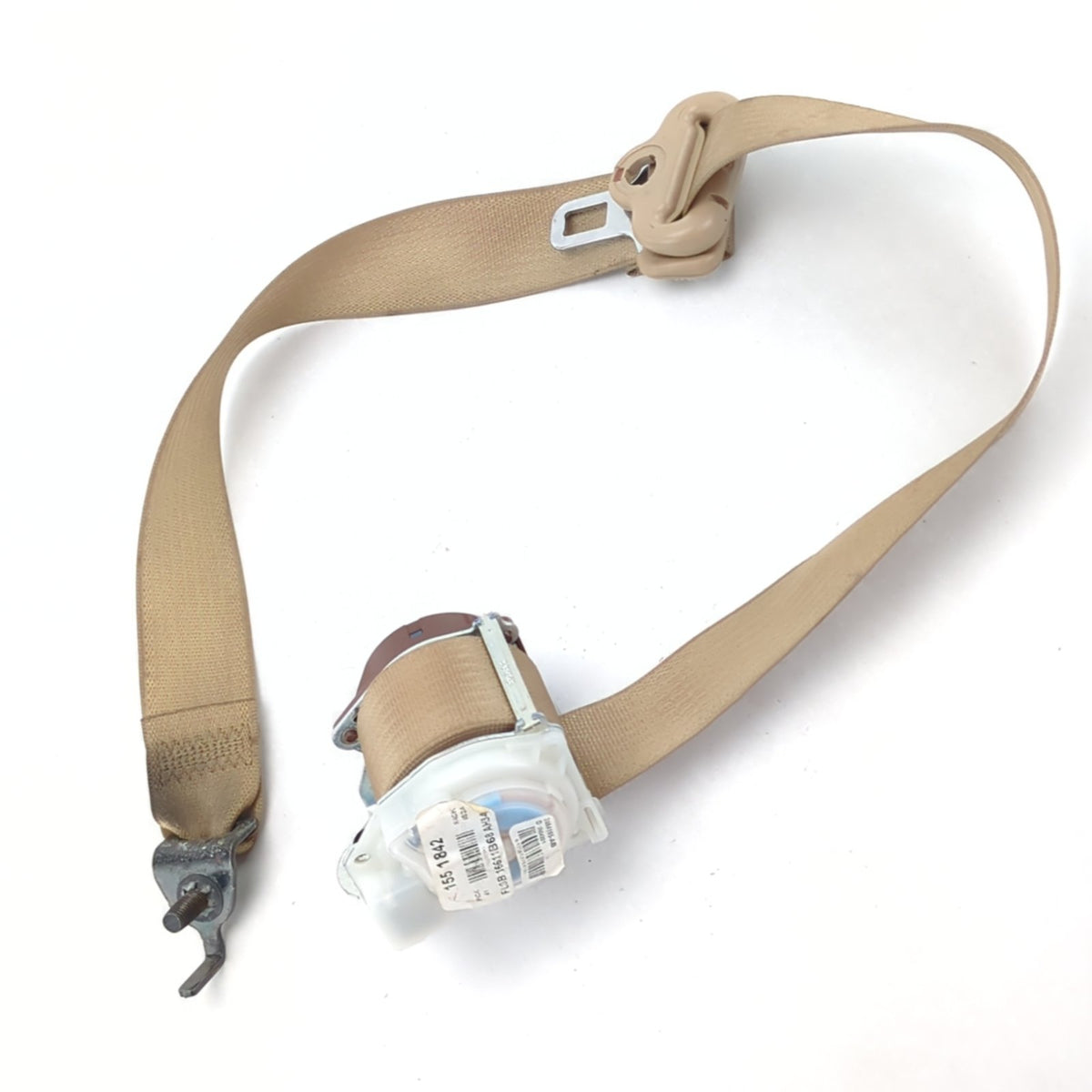 2015 2016 2017 Ford F150 Left Rear Seat Belt Retractor Tan