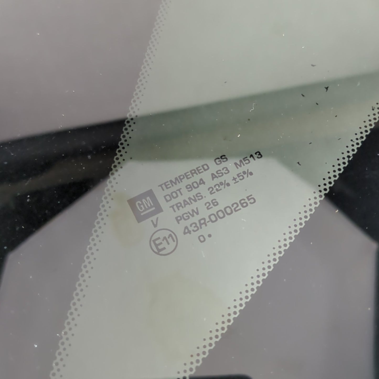2013 2014 2015 2016 2017 Chevrolet Equinox Rear Quarter Glass Passenger Right