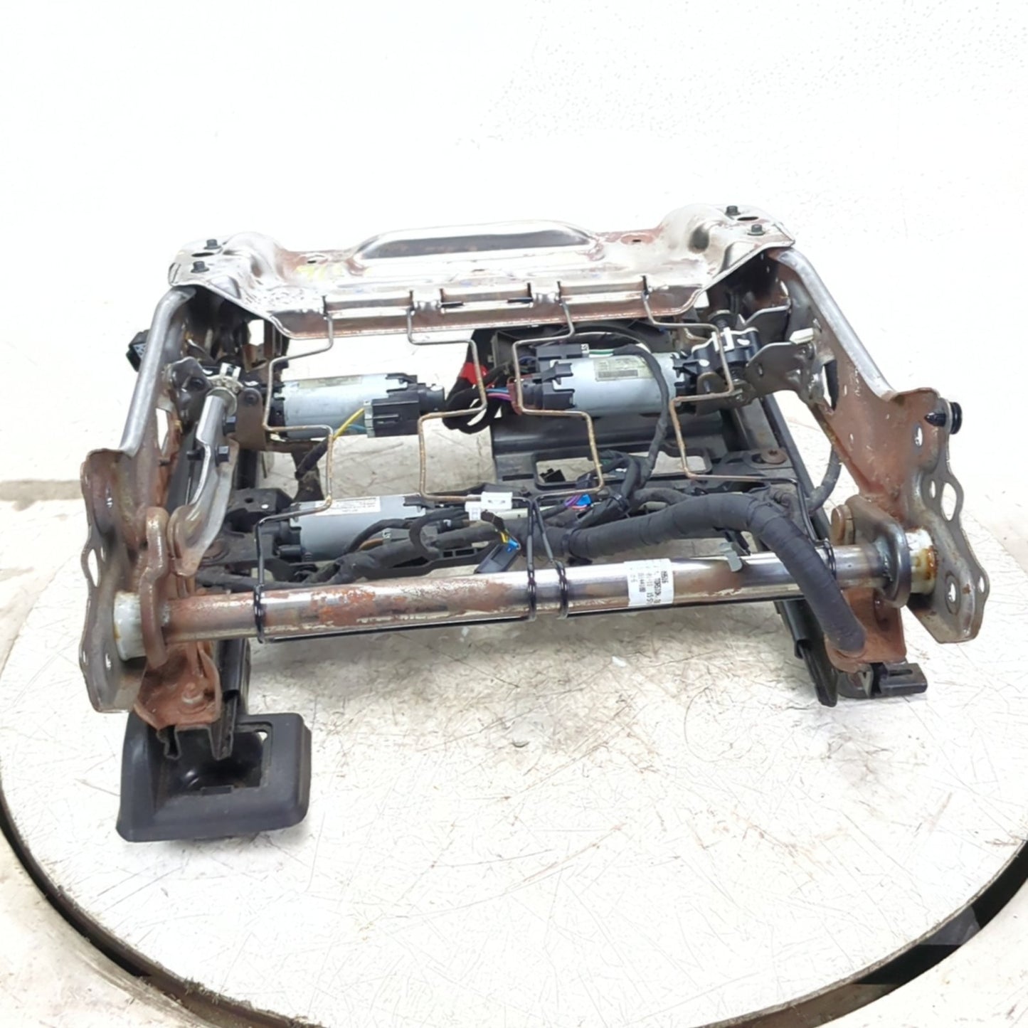 2010 2011 Acadia Enclave Left Driver Power Seat Track Frame Base 8-way Memory