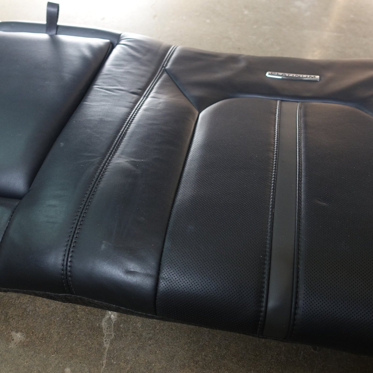 2015 16 Ford F150 Platinum Upper Left Rear Seat Back Cushion Pad Cover Leather