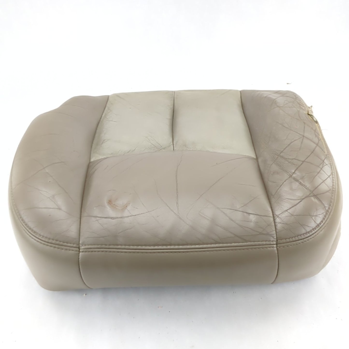 Damage 2004 2005 06 Yukon Suburban Left Driver Seat Bottom Cushion Leather Tan