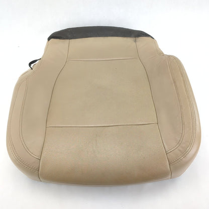 Damage 2015 2016 Ford F150 Left Driver Seat Bottom Cushion Leather Tan Vented