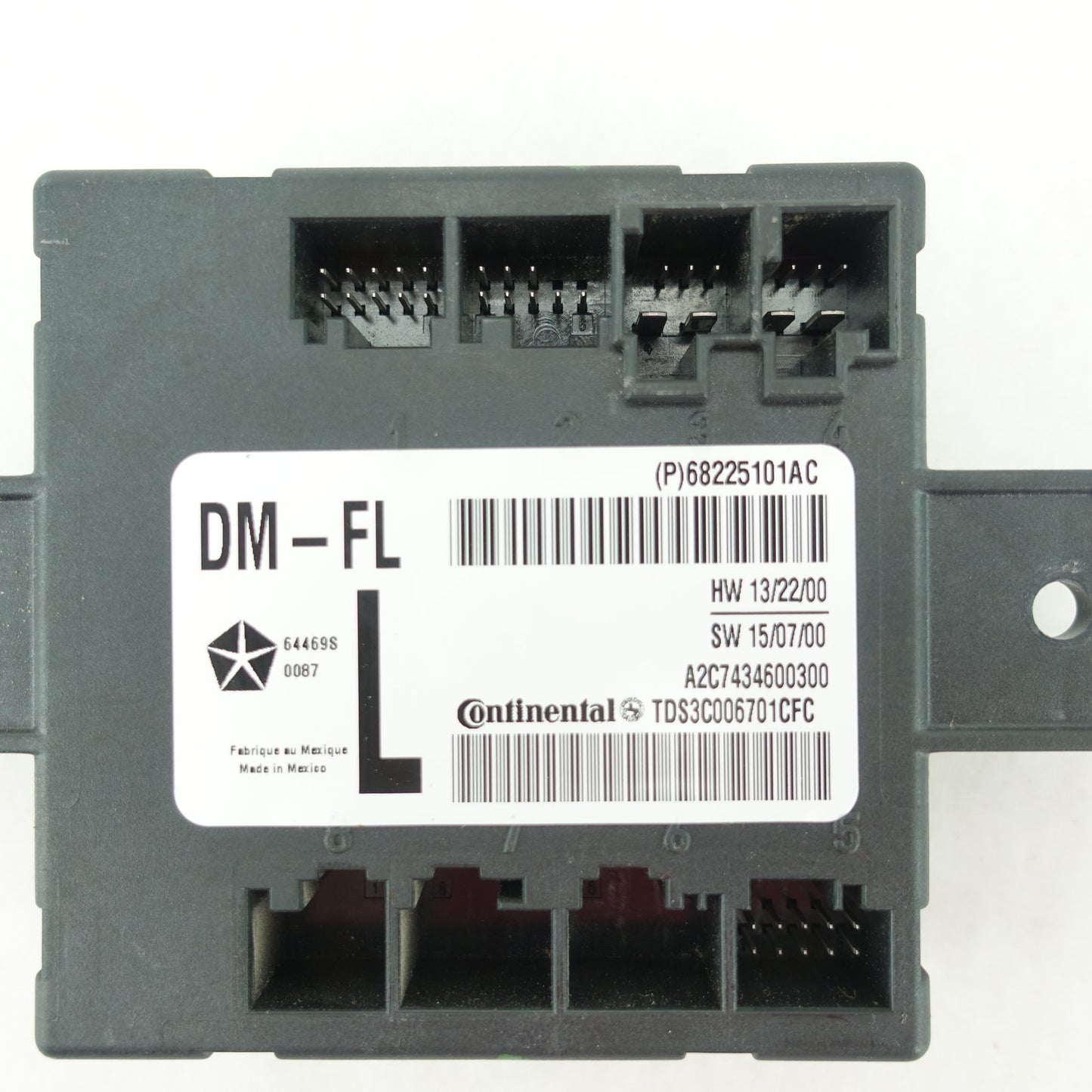 2016 2017 2018 Ram 1500 2500 3500 Door Control Module Front Left LH Driver Side