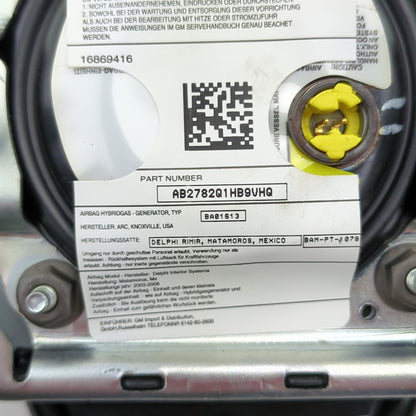 2007 2008 2009 2010 GMC Sierra 2500 3500 Steering Wheel Driver Airbag Black