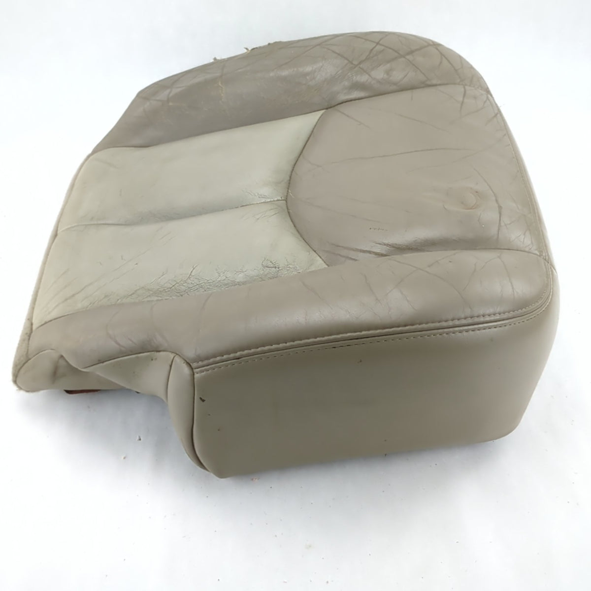 Damage 2004 2005 06 Yukon Suburban Left Driver Seat Bottom Cushion Leather Tan