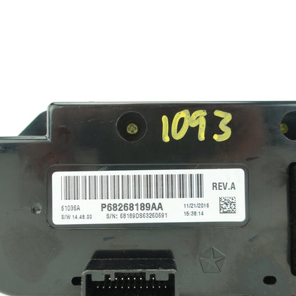 2015 2016 2017 2018 Ram 2500 3500 Climate Control AC Heater Switch Panel Unit
