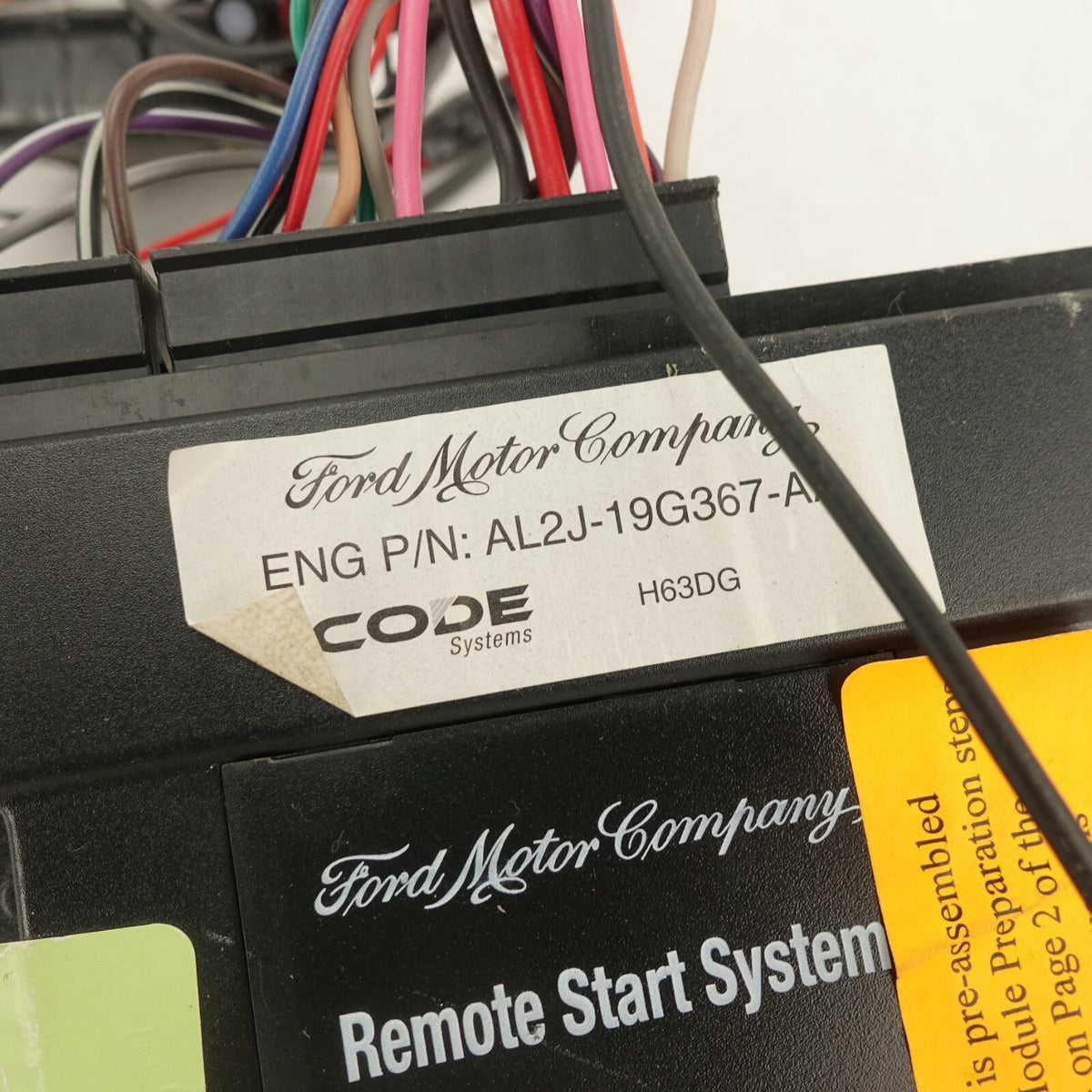 2011 Ford Taurus With Conventional Key Ignition Switch Remote Start System