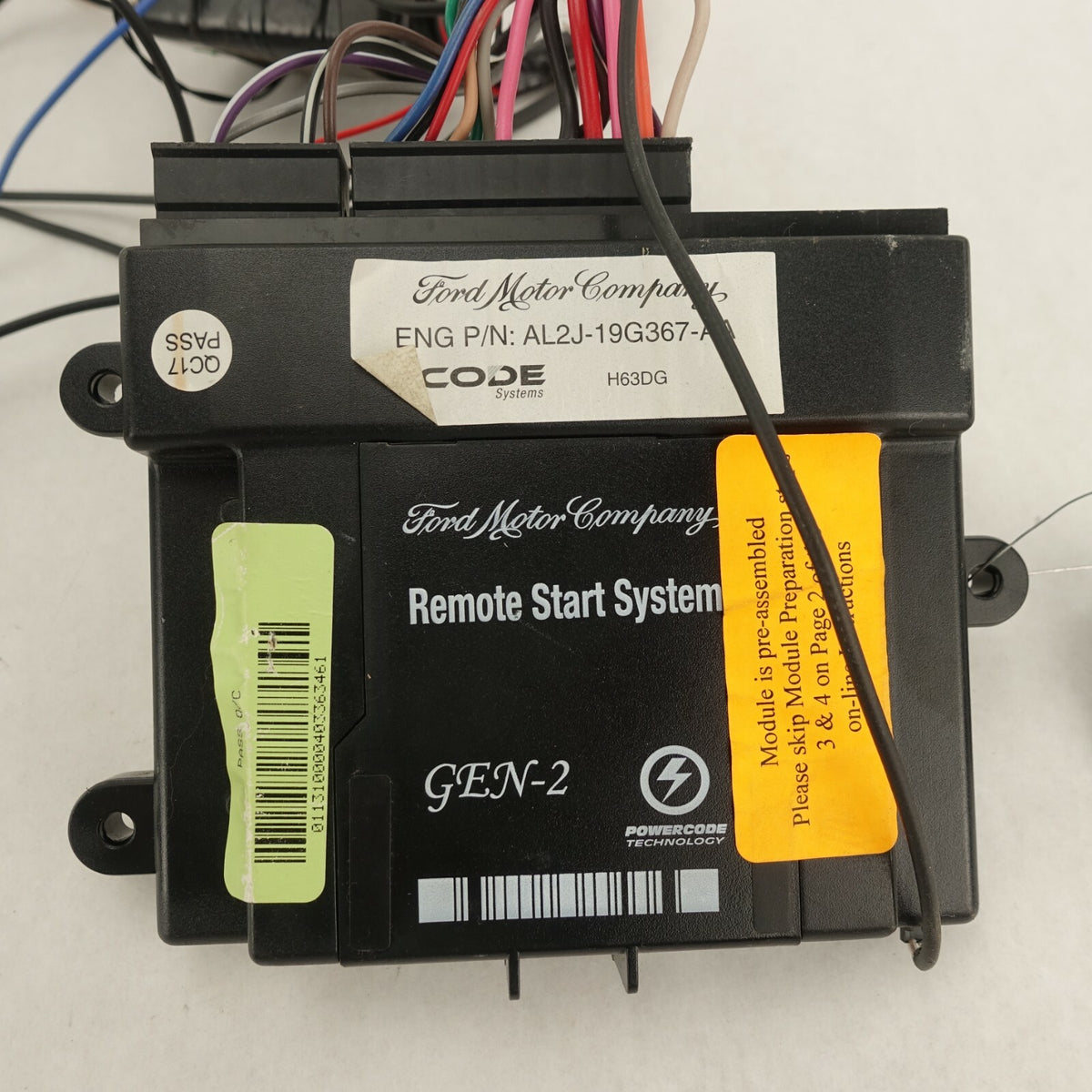 2011 Ford Taurus With Conventional Key Ignition Switch Remote Start System