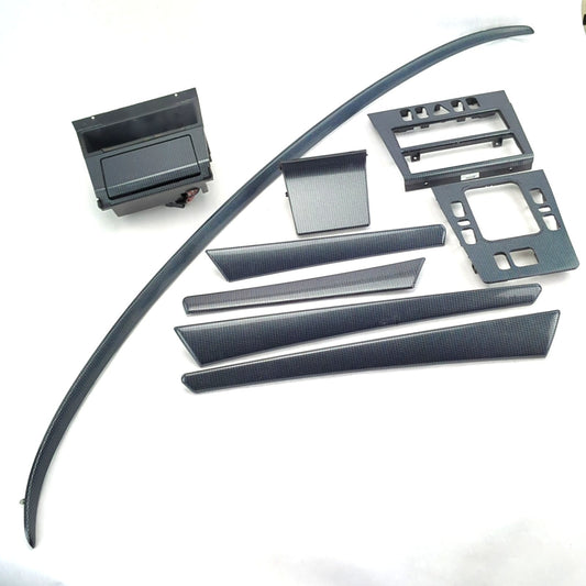 1998 1999 2000 Mercedes-Benz C280 Interior Dash Console Trim Set Carbon Fiber