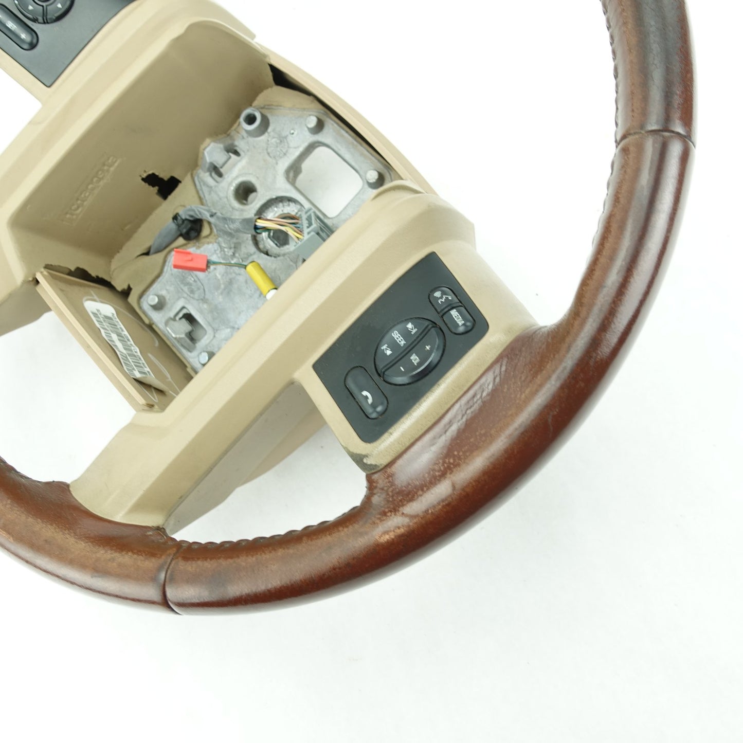 2014 2015 2016 Ford F250 F350 Super Duty Steering Wheel King Ranch Brown Leather