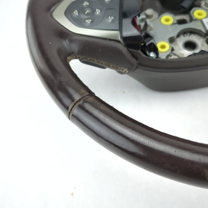 Worn 2014 2015 2016 2017 18 Silverado Sierra Brown Leather Steering Wheel Heated