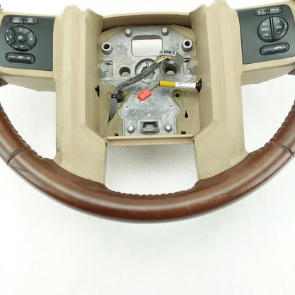 2014 2015 2016 Ford F250 F350 Super Duty Steering Wheel King Ranch Brown Leather