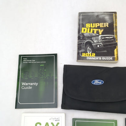 2012 Ford F250 F350 Owners Manual Kit Set Book Guide Pouch