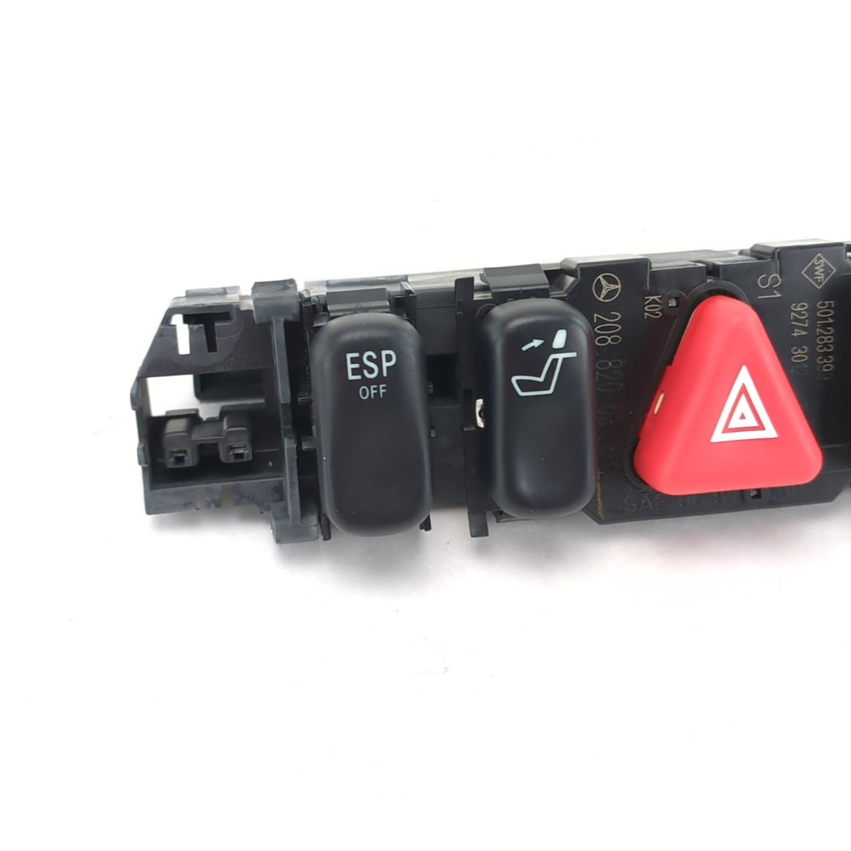 2000 Mercedes-Benz C230 C280 Multifunction Hazard ESP Seat Sunshade Switch Panel