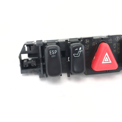2000 Mercedes-Benz C230 C280 Multifunction Hazard ESP Seat Sunshade Switch Panel