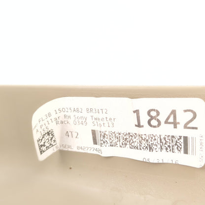 2015 2016 2017 2018 2019 2020 Ford F150 A Pillar Trim Passenger Right Sony Tan