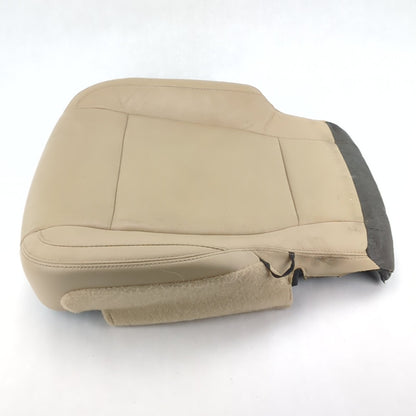 Read 2015 2016 Ford F150 Passenger Seat Bottom Cushion Leather Tan Vented