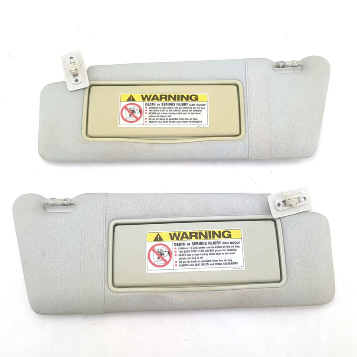 1999 2000 Mercedes C230 C280 Sun Visor Pair Left Right Gray Illuminated