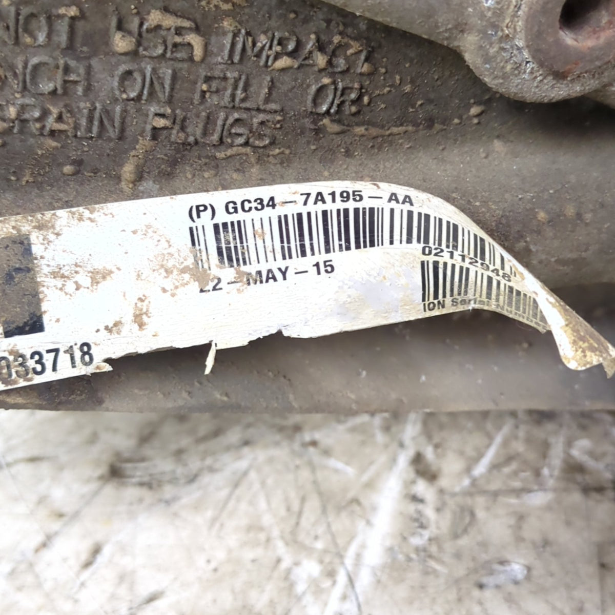 2016 Ford F350 Electric Shift Transfer Case Rear Flange Yoke 102K Miles