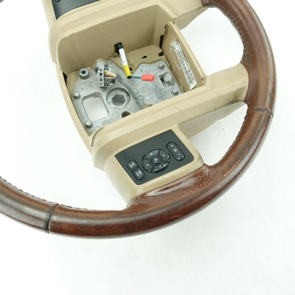 2014 2015 2016 Ford F250 F350 Super Duty Steering Wheel King Ranch Brown Leather