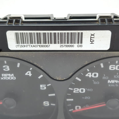 2007 2008 2009 2010 GMC Sierra Silverado Instrument Cluster Speedometer 177K Mi