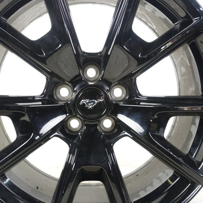 Damage 2017 Ford Mustang 19 inch 5 Spoke Black OEM Wheel Rim Ring