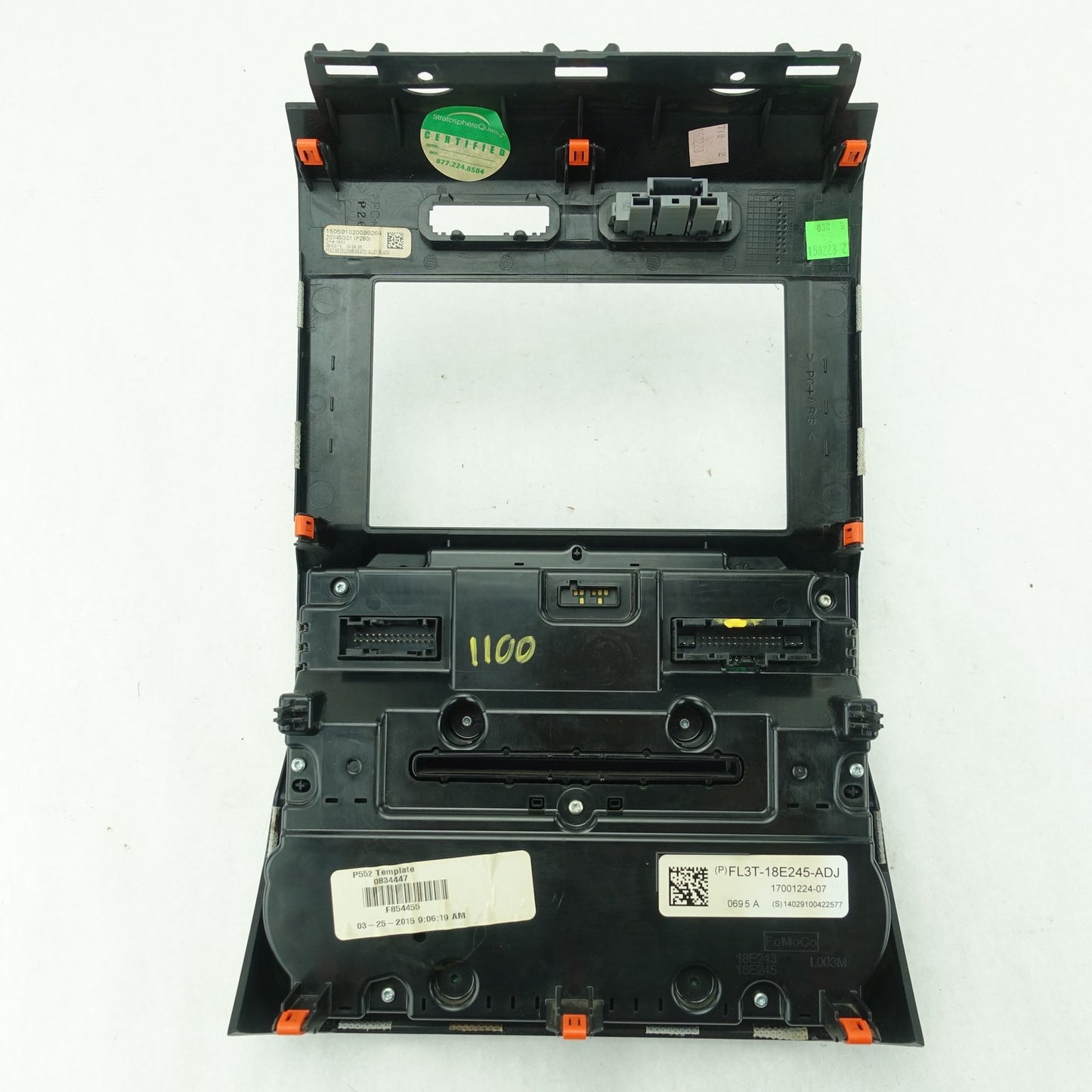 2015 Ford F150 Radio Stereo Head Climate Heat Ac Control Panel
