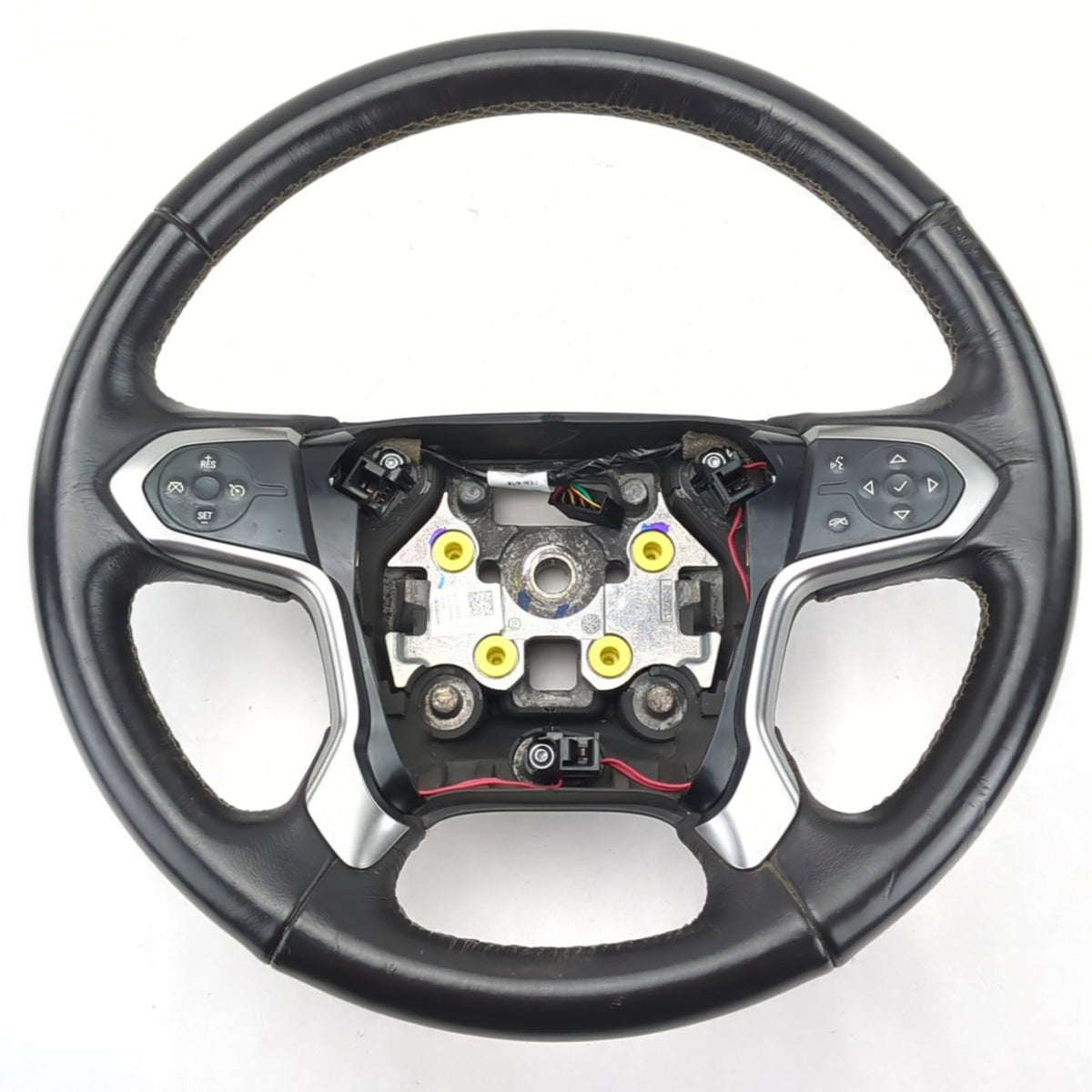 2014 2015 2016 2017 2018 Silverado Sierra Leather Steering Wheel Black