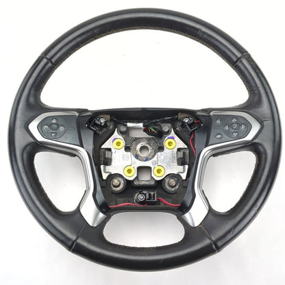 2014 2015 2016 2017 2018 Silverado Sierra Leather Steering Wheel Black