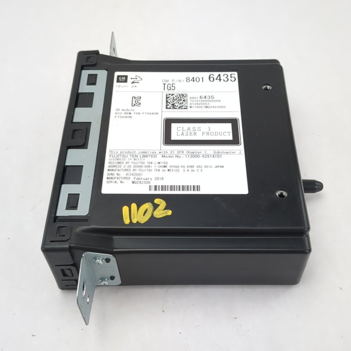 2016 2017 2018 Silverado Sierra Radio CD Disc Player