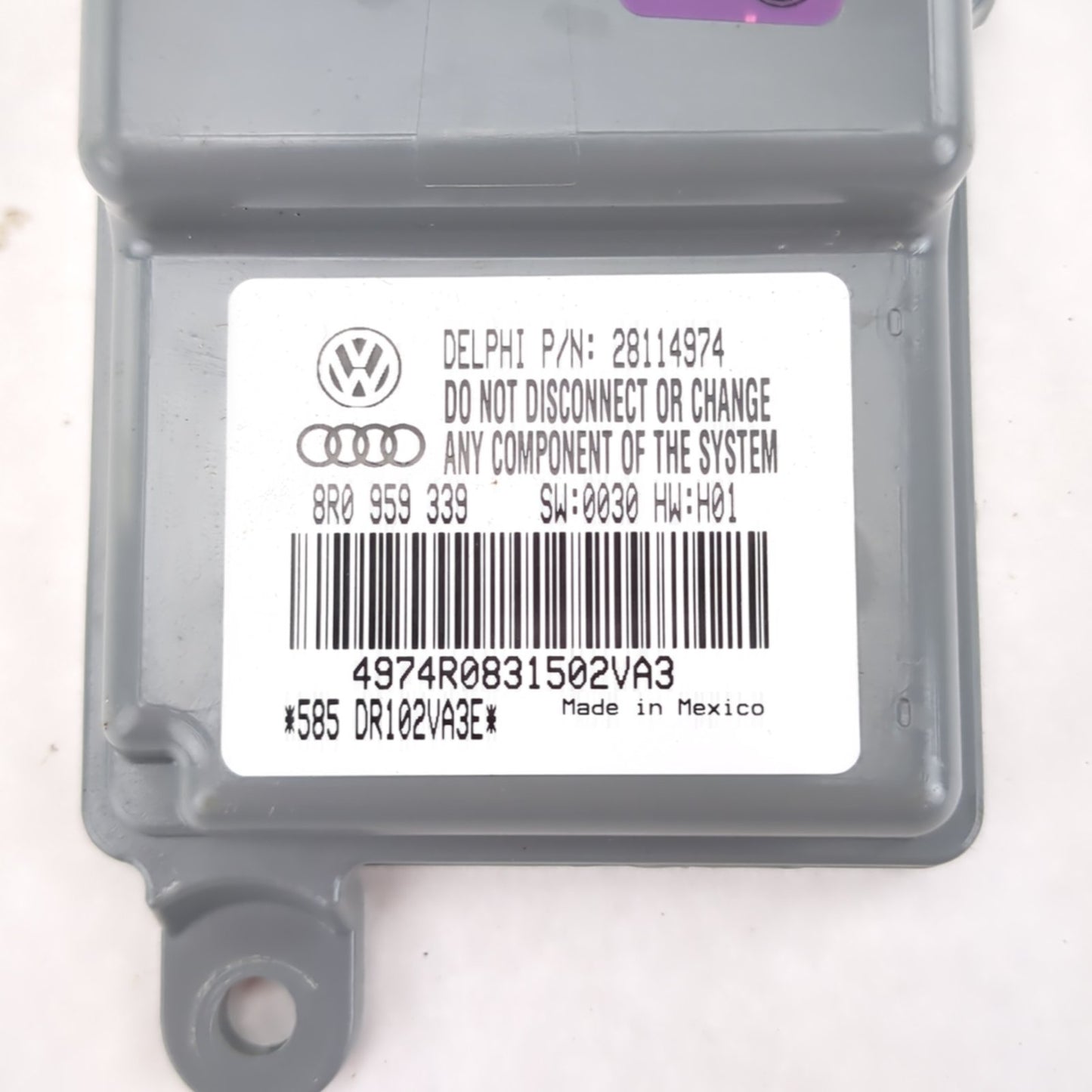 2009 2010 2011 2012 Audi Q5 Occupant Classification Module OCS Sensor