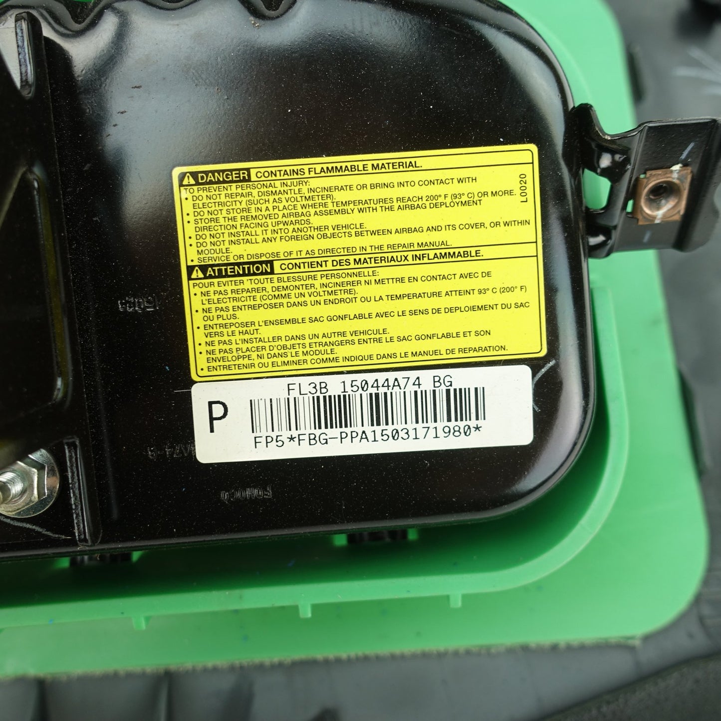 2015 2016 2017 Ford F150 Platinum Passenger Right Airbag With Dash Cover Air Bag