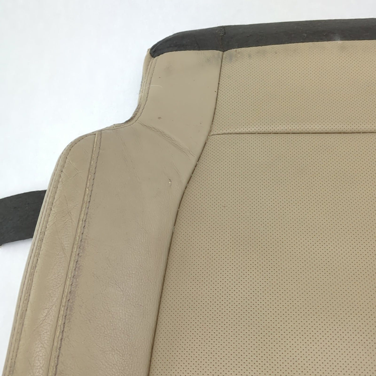 Read 2015 2016 Ford F150 Passenger Seat Bottom Cushion Leather Tan Vented