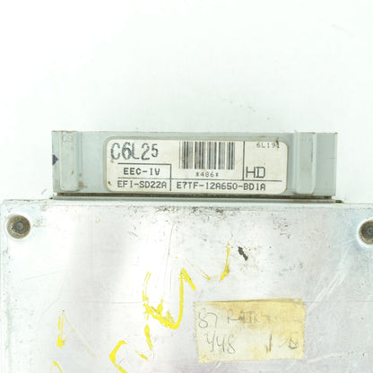 1987 Ford Ranger 2.9L Control Module ECM ECU Computer 4x2 Manual Transmission
