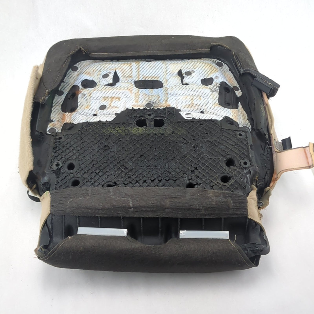 Damage 2015 2016 Ford F150 Left Driver Seat Bottom Cushion Leather Tan Vented