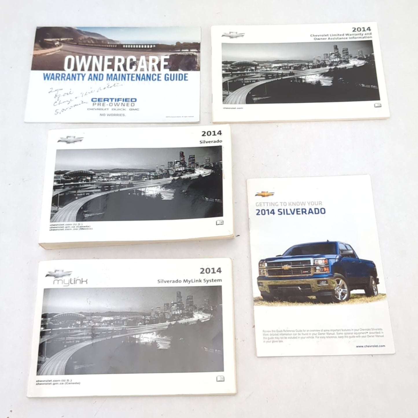 2014 Chevrolet Silverado 1500 Owners Manual User Guide Book Set