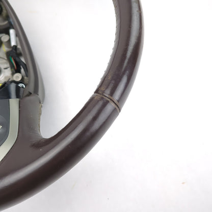 Worn 2014 2015 2016 2017 18 Silverado Sierra Brown Leather Steering Wheel Heated