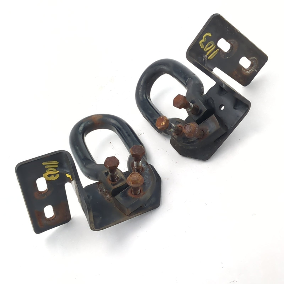 2011 2012 2013 14 Ford F250 F350 Front Left Right Pair Set Tow Hook Hooks Black
