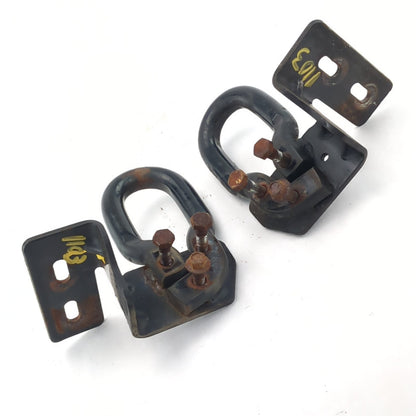 2011 2012 2013 14 Ford F250 F350 Front Left Right Pair Set Tow Hook Hooks Black