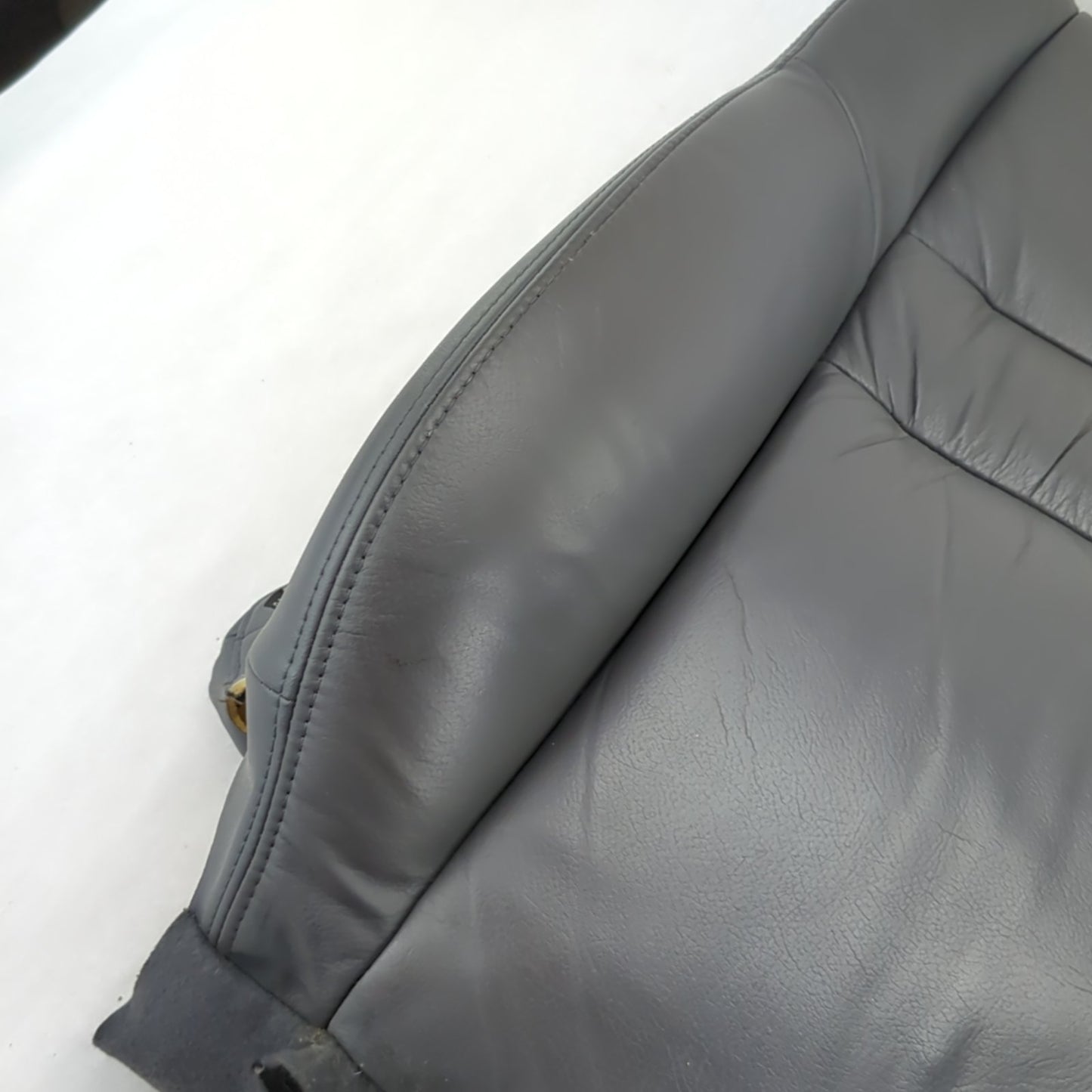 2003 2004 Honda Accord Left Driver Side Seat Upper Back Cushion Leather Gray