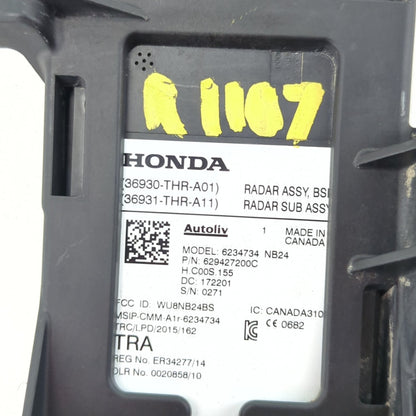 2018 2019 2020 Honda Odyssey Radar Sensor Module Blind Spot Right Rear Bumper