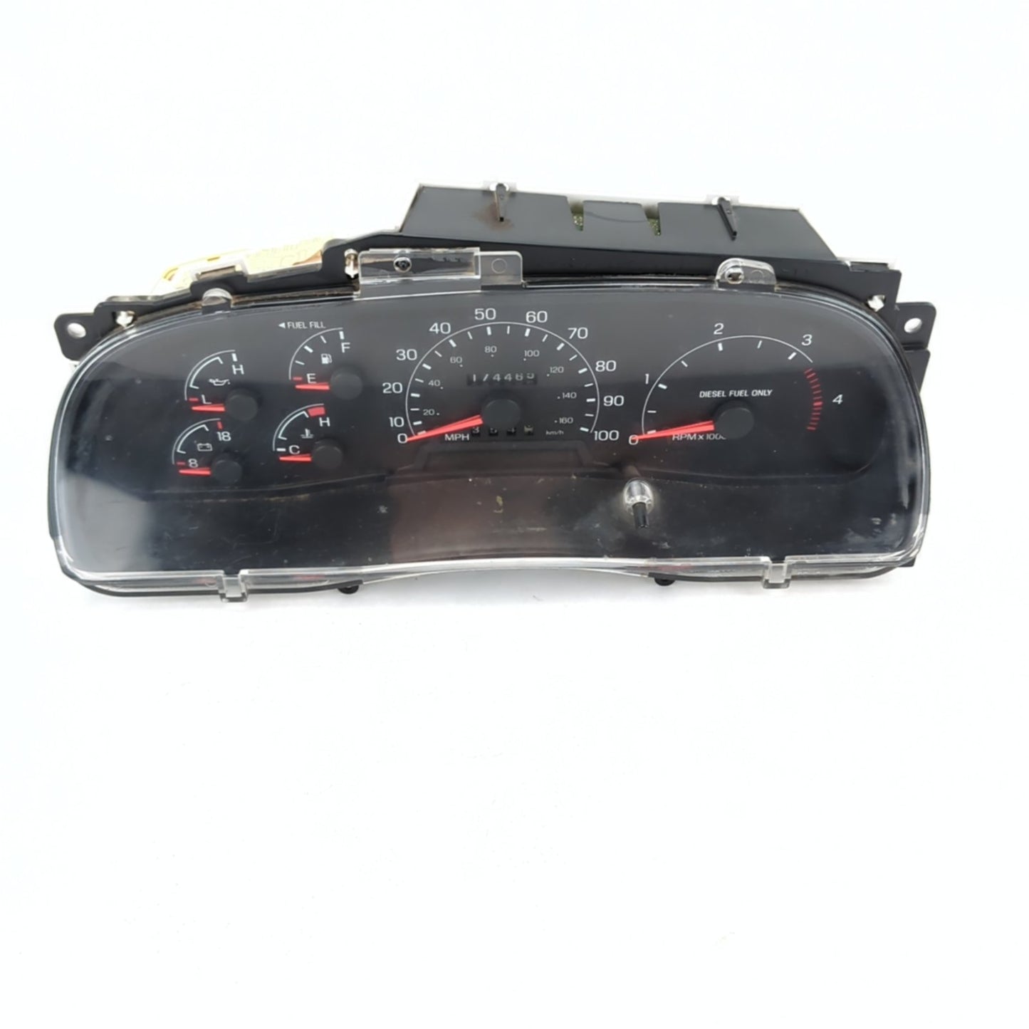 2000 2001 Ford F350 F450 Instrument Cluster Speedometer Tachometer Diesel 174K