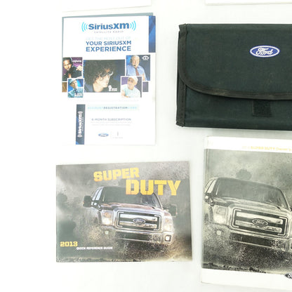 2013 Ford F-250 F-350 Super Duty Owner's Manual Guide Books Set Packet