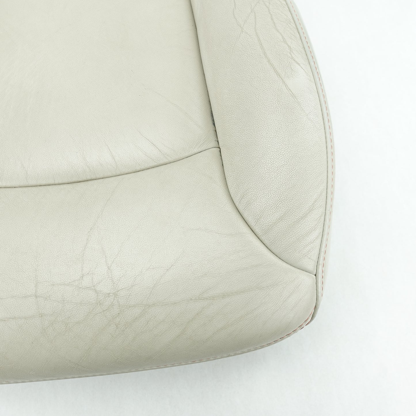 Damage 12 2013 Dodge Journey Driver Left Seat Lower Cover Cushion White Leather