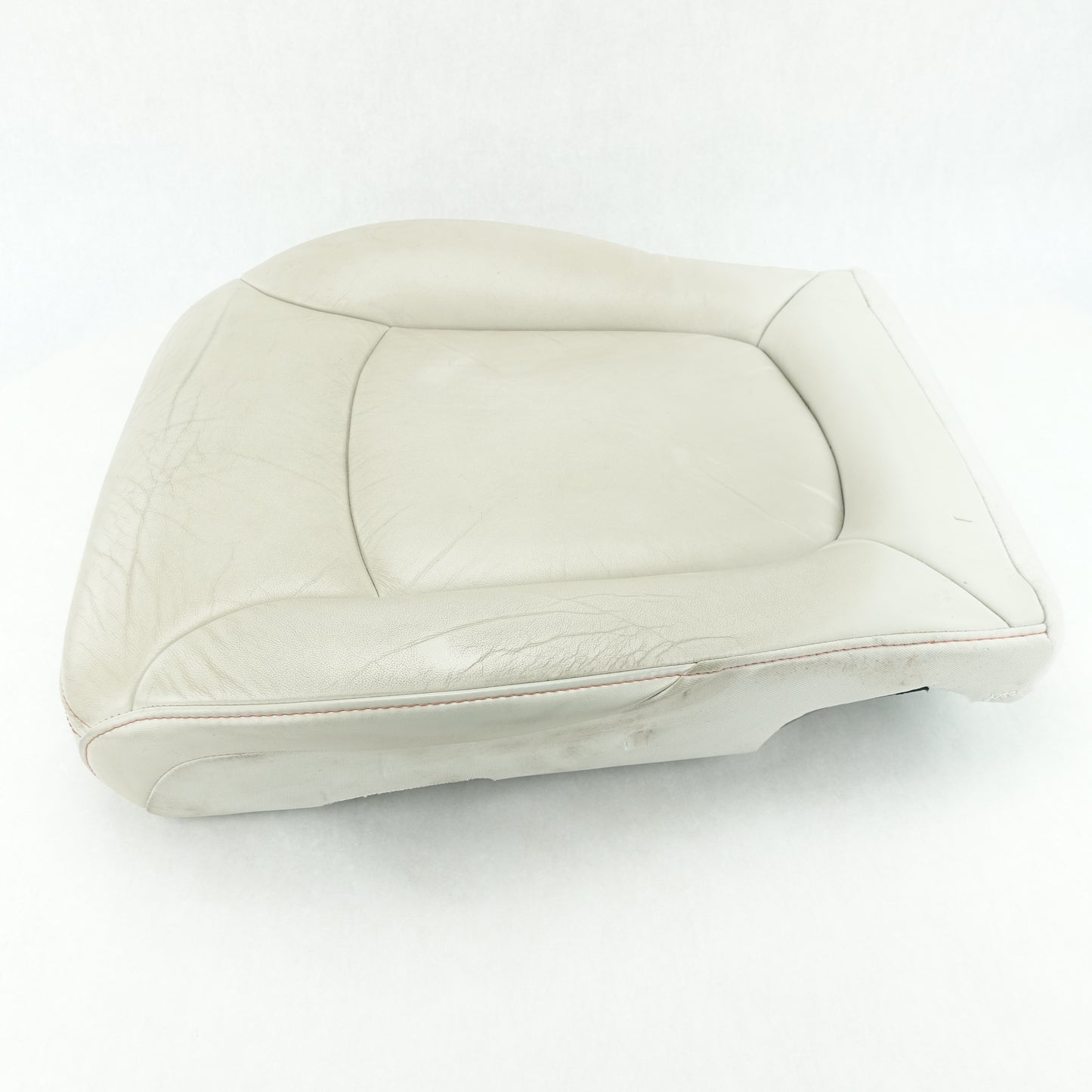 Damage 12 2013 Dodge Journey Driver Left Seat Lower Cover Cushion White Leather